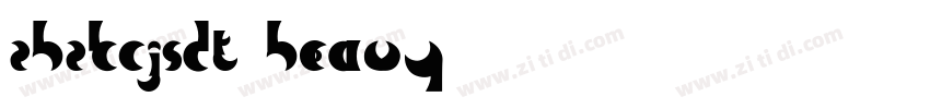 ZHZKCJSDT Heavy字体转换